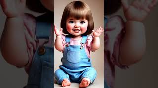 ai cute baby 👶 😍 🍼 Dude dudi dam dam song [upl. by Luing]