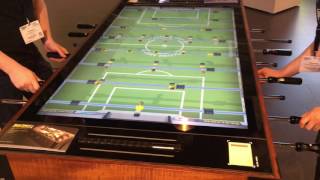 INTERACTIVE DIGITAL TABLE FOOTBALL on the stand of LANG AG [upl. by Nyledaj414]