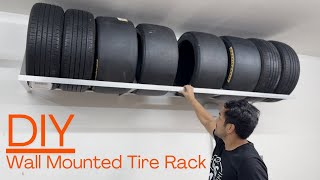 How to Build a WallMounted Tire Rack  StepbyStep Guide [upl. by Lupita]