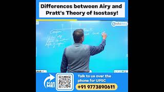 Difference Between Airy And Pratts Theory Of Isostasy upscpreparation civilserviceexam shorts [upl. by Eibba945]