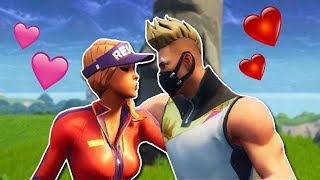 CONSEGUÍ NOVIA en FORTNITE 😍💘 me dicen que SÍ 😂😂😂 [upl. by Costin]