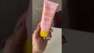 Rating physicalmineral sunscreens shorts skincare [upl. by Ahsaz]