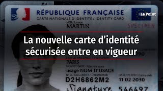 La nouvelle carte d’identité sécurisée entre en vigueur [upl. by Iclek]