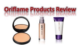 Oriflame The One Illuskin Primer amp Foundation amp powder Review  Demo [upl. by Finlay]