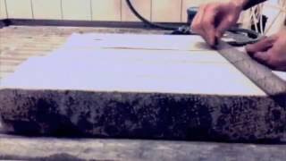 Graining a Lithographic stone [upl. by Maddy]