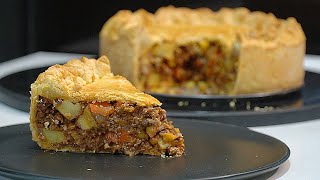 Classic Mince Beef and Oven Roasted Potato Pie [upl. by Constancia]