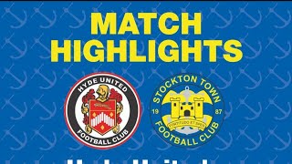 HIGHLIGHTS  Hyde United 41 Stockton Town [upl. by Eiznik936]