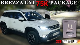 Maruti BREZZA 2024 LXI Cng MODIFIED IN ₹75000 ONLY🔥BREZZA 2024 Accessories📞98205698919833751777 [upl. by Rozina]