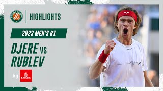 Rublev vs Djere Round 1 Highlights  RolandGarros 2023 [upl. by Erdnua937]