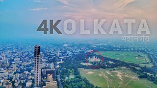 Kolkata 4K Drone View  The City Of Joy Kolkata [upl. by Ayamahs]