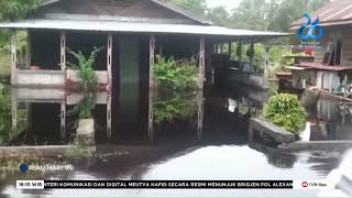 HUJAN GUYUR KOTA BENGKALISSEJUMLAH DESA TERENDAM BANJIR [upl. by Osmund546]