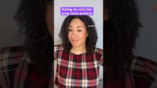 Curly Hair Routine  Cantu Coily Detangler and Cantu Coconut Curling Cream shorts curlyhair [upl. by Amitaf]