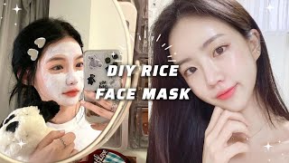 The MultiBenefit Mask for All Your Skin Types  Rice face mask 🌷✨  100 Results skin skincare [upl. by Luana]