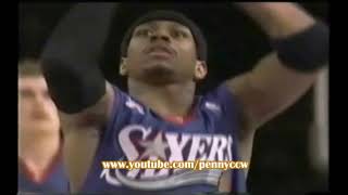 Allen Iverson 35pts vs NY Knicks AHouston LSprewell 0102 NBA [upl. by Rodger]