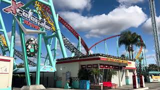 Xcelerator  Knotts Berry Farm Nov 2023 4K HDR  Offride Angle 3 [upl. by Eadahs]