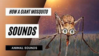 How A Giant Mosquito 🦟 Sounds  how a giant mosquito buzzing sound  sound effect  animation [upl. by Larimor684]