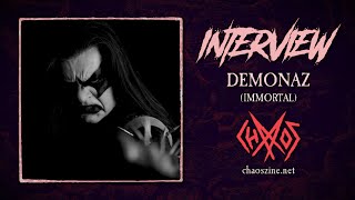 Exclusive Demonaz talks Immortals upcoming album relationship with Abbath and future plans [upl. by Inaboy649]