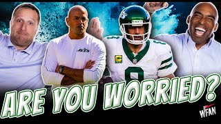 quotIm Not Worried Im Madquot Evan amp Tiki Talk Jets Opener [upl. by Monahan]