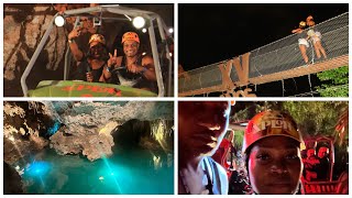 XCARET XPLOR PARK CANCUN REALLY FUNNY MUST WATCH LARGEST CAVE [upl. by Bander]