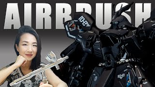 Airbrush Basics 03 How to Airbrush Paint Gunpla [upl. by Bluma]