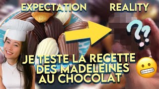 JE TESTE LA RECETTE DES MADELEINES AU CHOCOLAT [upl. by Latta618]