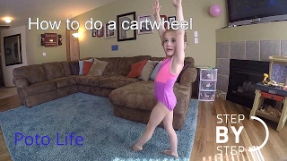 5 year old teaches how to do a cartwheel by Brea [upl. by Gypsy]