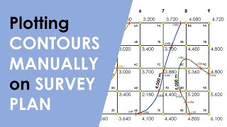 How to Plot CONTOURS on a SURVEY PLAN with REDUCED LEVELRL Points Interpolation of CONTOURS [upl. by Estelle]