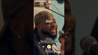 Risky Davido FT Popcaan lyrics video foryou viralvideo dance dancechallenge capcutedit [upl. by Manheim922]