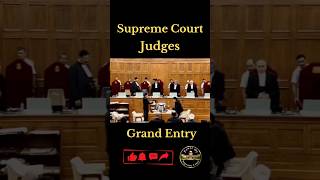 Supreme Court Judges Grand Entry  supremecourt chandrachud cji ytshorts shorts [upl. by Charmian]