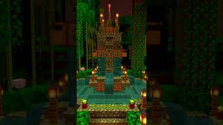 Jungle Fountain 🌊  ⛈️ Thunderstorm minecraft calmingmusic ambient [upl. by Ahcsrop]