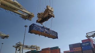 SABELATRANS SHIPPING GLOBAL FZE  HOW TO LOAD BREAKBULK CARGO ON CONTAINER VESSEL [upl. by Elia431]