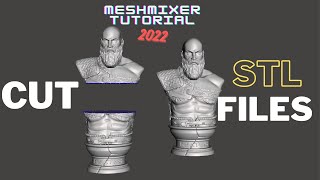 How to Cut STLOBJ Files  Meshmixer Tutorial 2022  3D Printing Guide for newbies [upl. by Eidda]