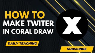 HOW TO CRAETE TWIITER LOGO IN CORAL DRAWTEACH STUDIOLIKEVIRALCAPCUTSUBSCRIBESHARESUPPORT MY C [upl. by Anthea]