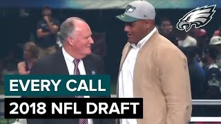 Every Call from the 2018 NFL Draft Dallas Goedert Jordan Mailata amp More  Philadelphia Eagles [upl. by Leeda]