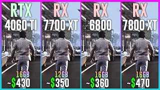 RTX 4060 TI 16GB vs RX 7700 XT vs RX 6800 vs RX 7800 XT  Tested in 25 Games [upl. by Zachery936]