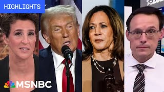 Harris v Trump MSNBC Highlights of Election Day 2024 [upl. by Hernardo]