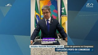 Senadores se manifestam sobre explosões em Brasília na quartafeira [upl. by Gintz]