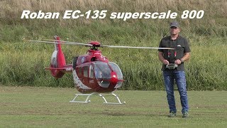 Roban EC135 superscale 800 from Karsten Illig  Scaleflying ScaleHelimeeting 2018 [upl. by Yakcm]