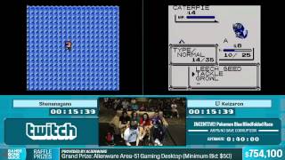 Pokemon Blue Blindfolded Race by Various Runners in 2553  Summer Games Done Quick 2015  Part 142 [upl. by Arimaj]