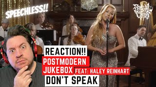 I have a lot to say about Dont Speak  Haley Reinhart  Post Modern Jukebox Reaction [upl. by Nnyroc]