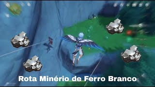 Minério de Ferro Branco  Rota de Farm  Genshin Impact [upl. by Ecnarepmet]