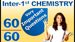 iNTER 2024 Chemistry 1st Year important Questions how to get 60 marks in chemistry inter 1st year [upl. by Phira]