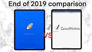 NOTABILITY vs GOODNOTES 5 END of YEAR COMPARISON 2019 [upl. by Kachine]