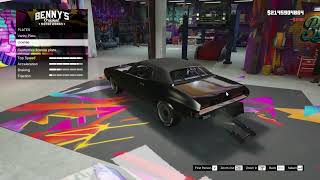 GTA V Bennys Custom Shop  Bravado Gauntlet Classic 1969 Dodge Charger Daytona Full Build [upl. by Melisa]