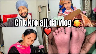 Chk kro ajj da vlog dakho Ajj ki kite 🥰😂Preetakashvlogs Reetakashvlogs [upl. by Anilejna]