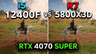 Core i5 12400F vs Ryzen 7 5800X3D  RTX 4070 SUPER  Test In 13 Games  2024 [upl. by Dranoc]