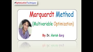 Marquardt Method  Multivariable Optimization [upl. by Barbur380]