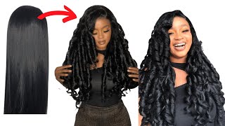 How To Curl a Synthetic Hair Without Using Hot Tools Heatless Curling Method [upl. by Rissa]