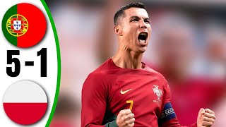 Portugal vs Poland 51  All Goals amp Highlights  2024 [upl. by Ttegdirb]