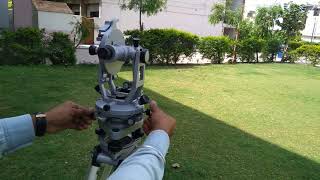 Part3 Horizontal Angle Measurement By Theodolite In Hindi [upl. by Narba]